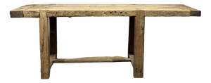 Vintage Raw Oak Carpenters Workbench, 1930s