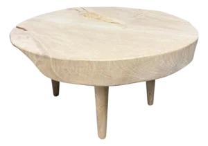 Andrianna Shamaris Mid Century Style Organic Teak Wood Coffee Table