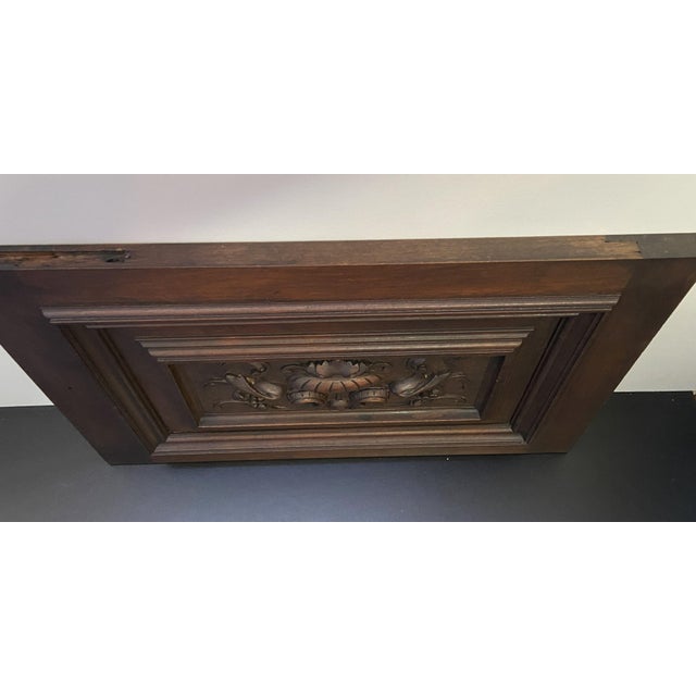 Early 20th Century Antique French Architectural Element in Carved Wood Panel, 1900s For Sale - Image 5 of 11