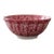 Vintage Italian Roma Inc. Large 13" Red Spongeware Ceramic Serving Bowl – Vibrant Cranberry - Kitchen Decor For Sale