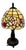 Tiffany Style Table Lamp with Stained Glass Shade and Decorative Base, 1980s For Sale