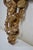 Gold France XVIIIth Century Small Wall Bracket in Stuccoed and Gilded Wood, the Scalloped Top Supported by Zéphir For Sale - Image 8 of 13