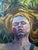Figurative Semi Nude Woman in Orchard Hornets Unstretched Canvas Joni Wildman Oil Painting For Sale - Image 3 of 12