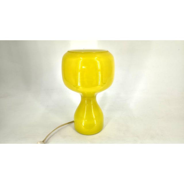 Yellow Vintage Tahitit Table Lamp by Jean-Paul Emonds-Alt for Philips, 1960s For Sale - Image 8 of 10