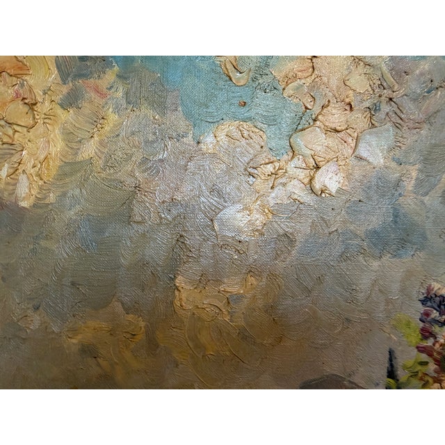 Early 20th Century Listed Danish Artist Finn Wennerwald 1896–1969 Antique Oil Painting Landscape For Sale - Image 5 of 13