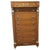 Tall Empire Neo-Classical French Walnut Chest of Drawers, 1950 For Sale - Image 8 of 8
