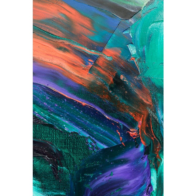 "The Chaos of the Soul and the Physical Destruction of the Self" " Large Abstract Oil Painting by Simon Findlay For Sale - Image 11 of 11