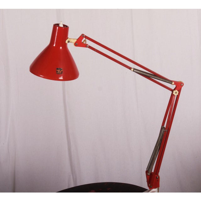 Red Desk Lamp from Luxo, 1970s For Sale - Image 4 of 6
