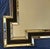 Art Deco 1980s Art Deco Revival Style Geometric Framed Mirror With Black and Gold Accents. For Sale - Image 3 of 14
