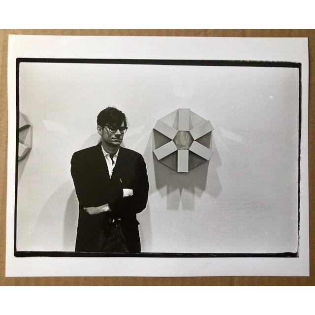 Fred McDarrah, Vintage Print Silver Gelatin Signed Photograph Robert Smithson Land Art Artist, 1966 For Sale - Image 4 of 5