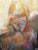 Pablo Picasso Large Picasso Style Mid-Century Modern Oil on Board of Women For Sale - Image 4 of 13