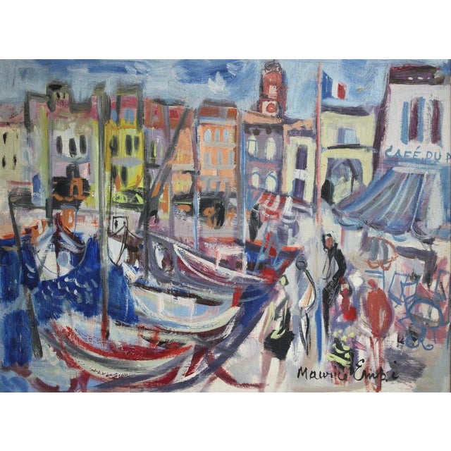 1970s Maurice Empi, Saint Tropez, 1970s, Oil Painting on Canvas, Framed For Sale - Image 5 of 18