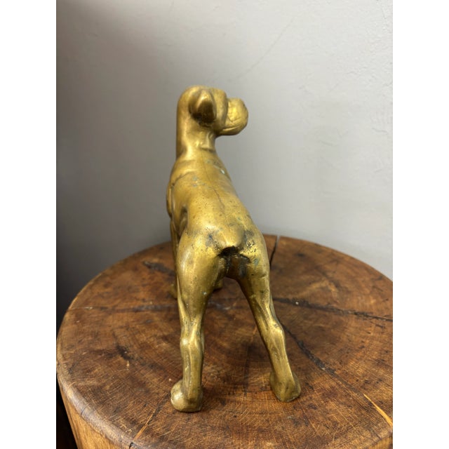 Vintage English Brass Dog For Sale - Image 4 of 6