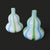 Vintage 1990s Jonathan Adler Murano Glass Style Gourd Vases- A Pair For Sale - Image 10 of 13