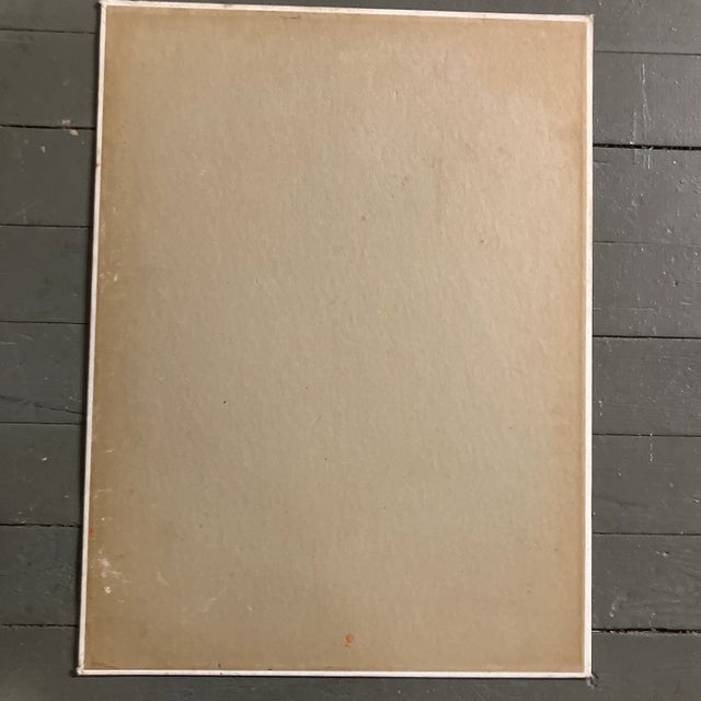 1970’s Original Female Portrait Expressionist Painting For Sale - Image 4 of 4