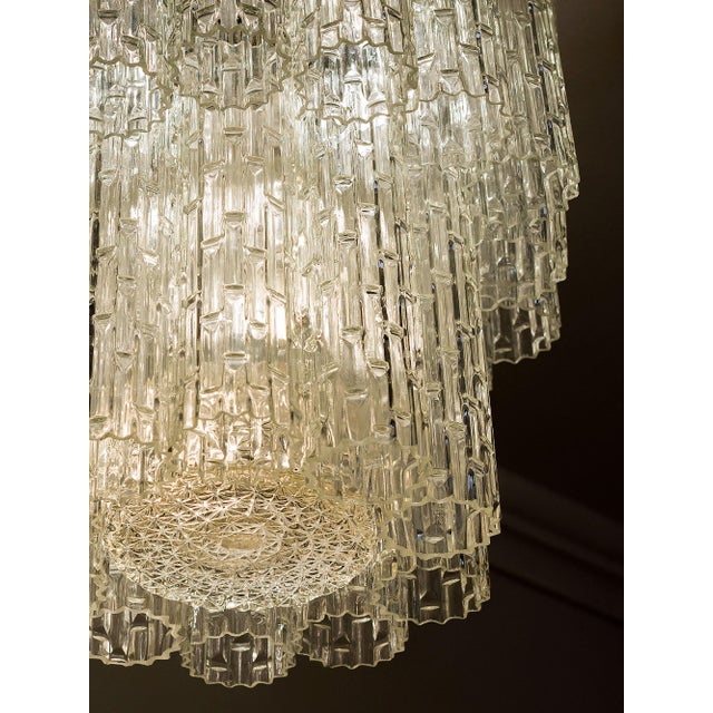 Vintage Italian Murano Glass Chandelier by Toni Zuccheri for Venini, 1960s For Sale - Image 8 of 12