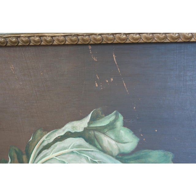 Vintage Italian Still Life Painting on Wood Panel – Antique Framed Vegetable Still Life – Turin Italy – Decorative Art For Sale In Los Angeles - Image 6 of 12