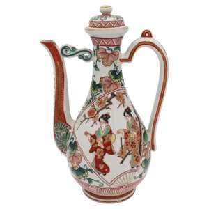 Meiji Period Porcelain Wine Ewer