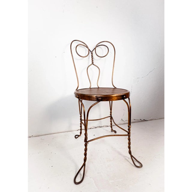 Black Vintage "Owl Eyes" Ice Cream Parlor Chairs For Sale - Image 8 of 16