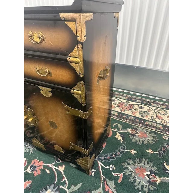 1920s Black & Gold Accent Chest For Sale - Image 4 of 11