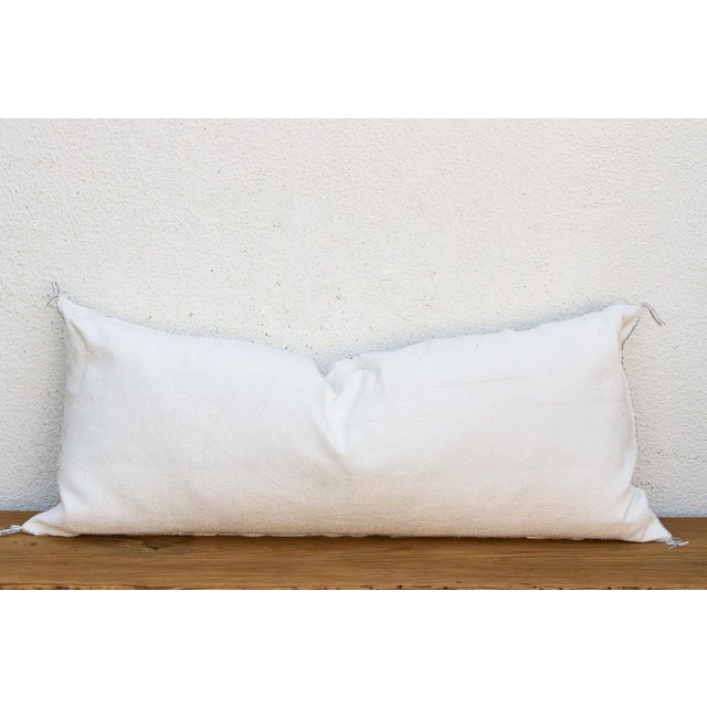 Textile Snowdrift Star Oversized Lumbar Moroccan Pillow For Sale - Image 7 of 8