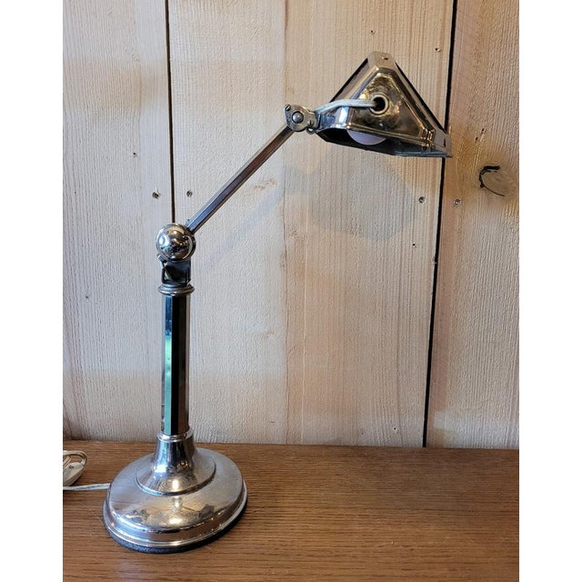 Pirouett articulated lamp. House founded in Lyon in 1929 by Jean Chavanis. Created in 1938, this Art Deco model called...