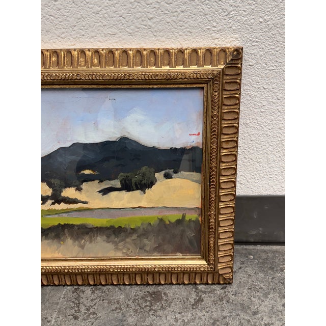 Early 21st Century Modernist Expressionist Landscape Framed Painting For Sale - Image 5 of 12