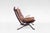 Vintage Cognac Focus Lounge Chair from Bramin Møbler, 1970s For Sale - Image 4 of 4