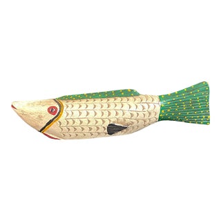 African Wooden Fish Bozo Tribe Mali 24" W For Sale