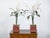 Pair of Italian 1930s Tôle Calla Lillies Sculptures in Red and Gold Containers For Sale - Image 10 of 12