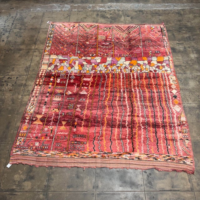 Art Deco Early 20th Century Art Deco Moroccan Wool Rug – 9’7” X 8’1” For Sale - Image 3 of 7
