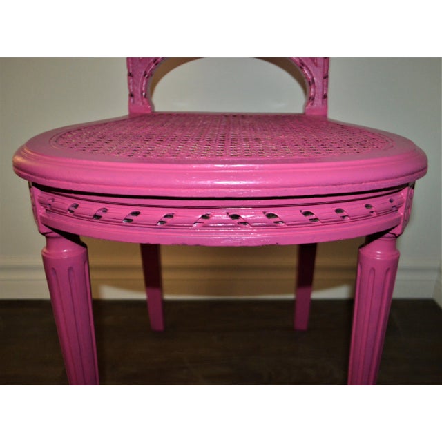 Louis XVI Style Cane Back and Seat Accent Chair For Sale In Buffalo - Image 6 of 10