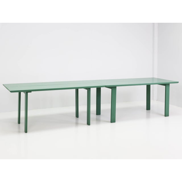 Teal Transforming Multifunction Dining Table by Gigi Sabadin for Stilwood, Italy, 1973 For Sale - Image 8 of 18