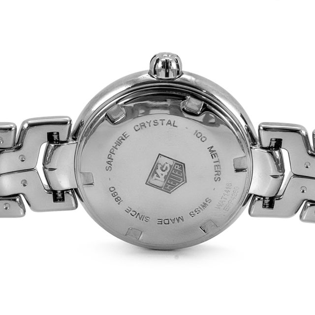 Early 21st Century Ladies Tag Heuer Link 29mm Wat1416 Stainless Steel Quartz Watch For Sale - Image 5 of 10