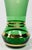 Vintage French Green and Gold Striped Glass Bud Vase For Sale - Image 4 of 4