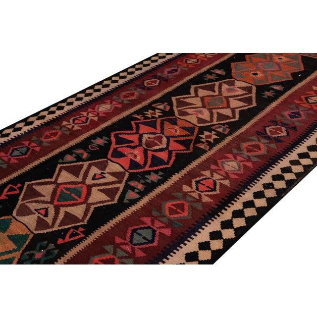 Mid-20th Century Vintage Kilim Runner Rug 5' 1" X 12' 2''. For Sale - Image 12 of 13