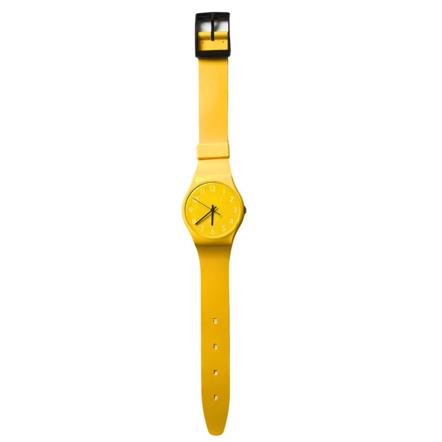 1990s Vintage Swatch Maxi “Lemon Time” Wall Clock For Sale - Image 5 of 10