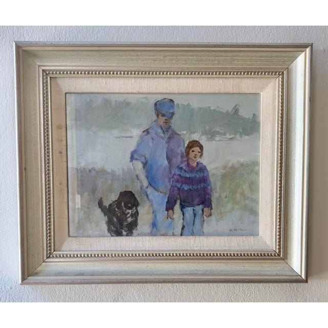 American Expressionist Oil Painting by Artist Helen St. Clair, 14” X 17” For Sale - Image 4 of 9