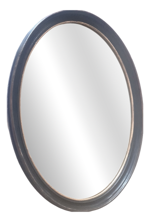 Large 19th Century Louis-Philippe Oval Mirror, 1840s