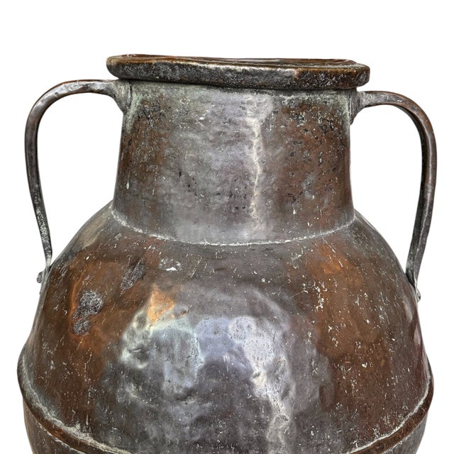 French Monumental 19th-Century French Copper Utility Vessel For Sale - Image 3 of 13