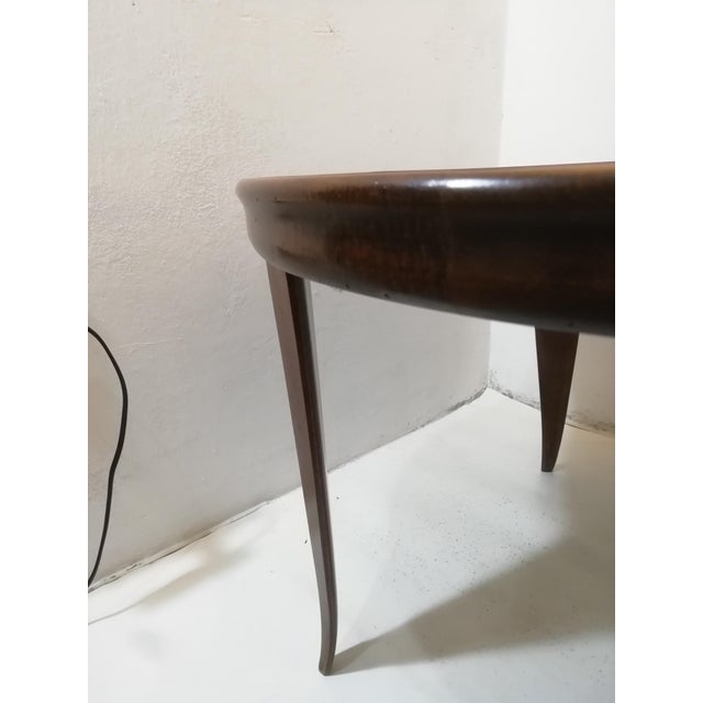 Brown Wooden Coffee Table from Meroni & Fossati, Italy, 1940s For Sale - Image 8 of 14