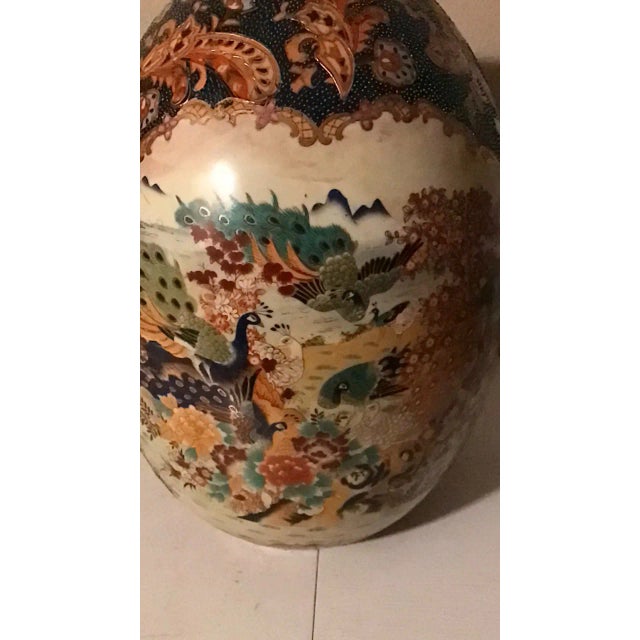 Figurative Antique Satsuma Outdoor Scene Decorative Egg For Sale - Image 3 of 11