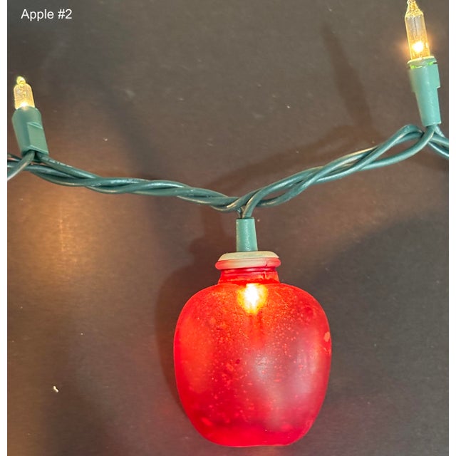 All 6, 1-Price- Vintage Glass Christmas Light Covers - Fruits02 For Sale - Image 4 of 13
