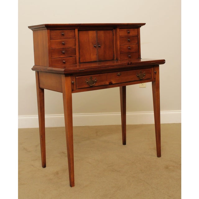 Townshend Vermont Pine Vintage Writing Desk with Cubbies Chairish