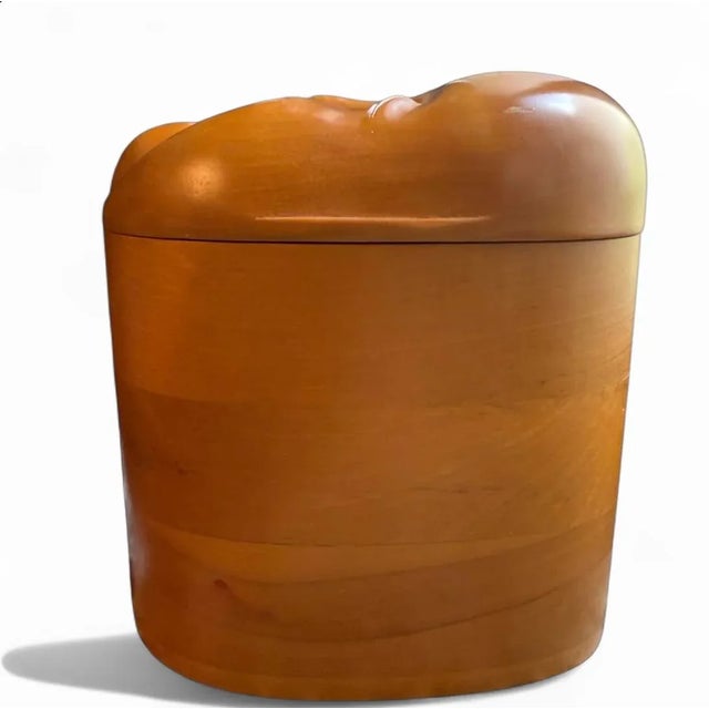 Japanese Japanese Noh Okame Mask Box For Sale - Image 3 of 5