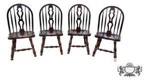Vtg. E.R.Buck Americana Style Maple Windsor Dining Chairs