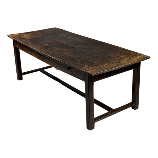 French Dining Table in Oak For Sale