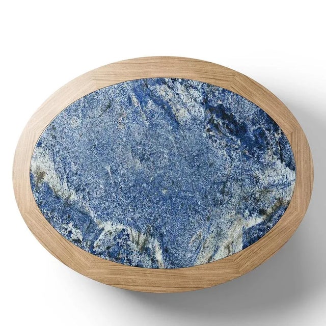 Cassina Limited Edition Monta Table in Wood and Blue Granite by Charlotte Perriand for Cassina For Sale - Image 4 of 12