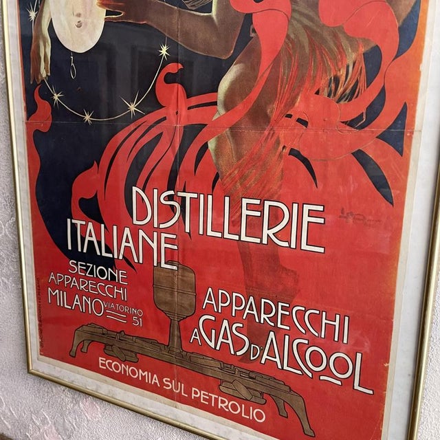 Framed Advertising Lithograph Poster from Distillerie Italiane, 1970s For Sale - Image 6 of 8