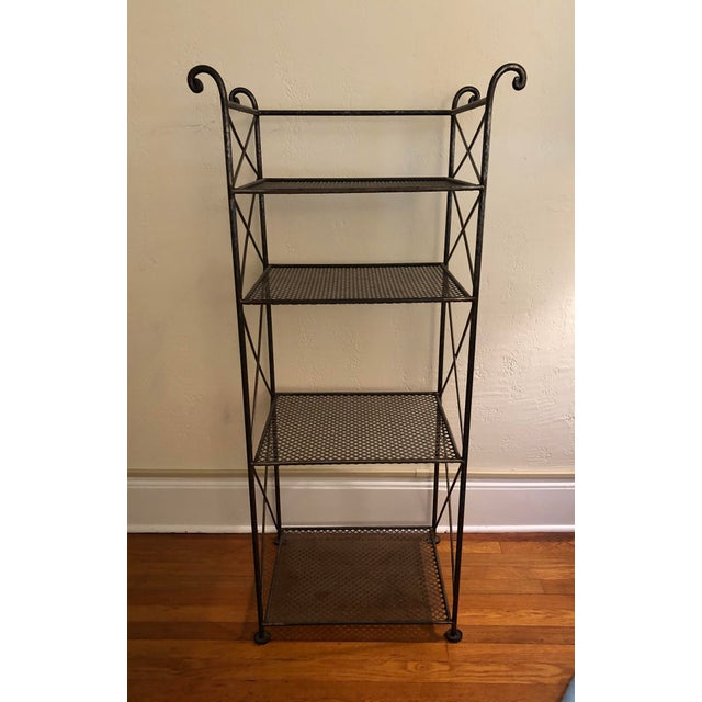 Tall French Wrought Iron Metal Étagère Bookshelf Chairish